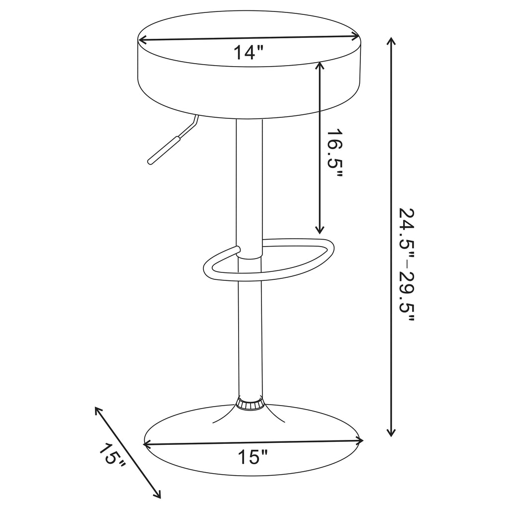 Ramses Adjustable Bar Stool