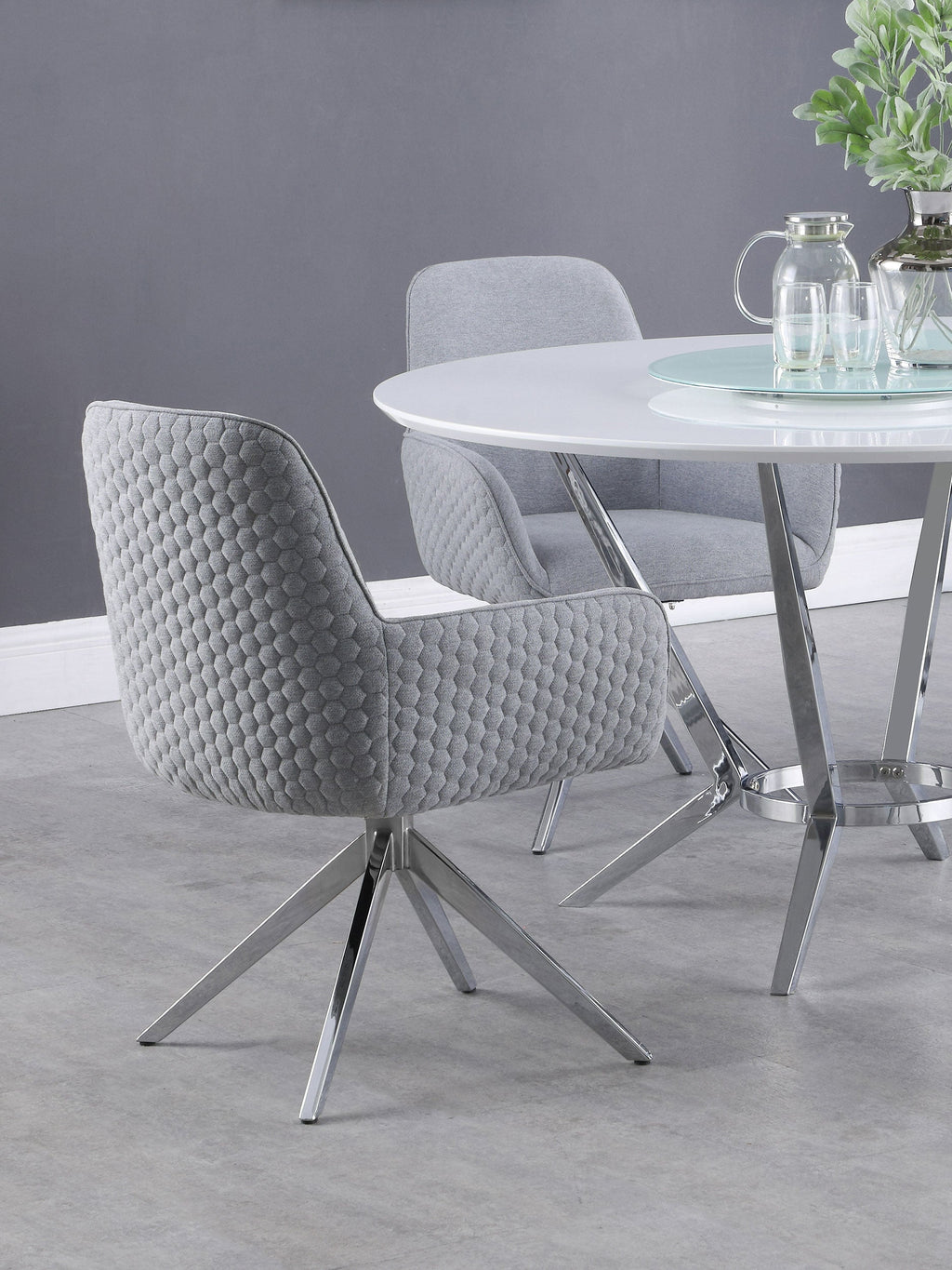 Abby Swivel Dining Arm Chair