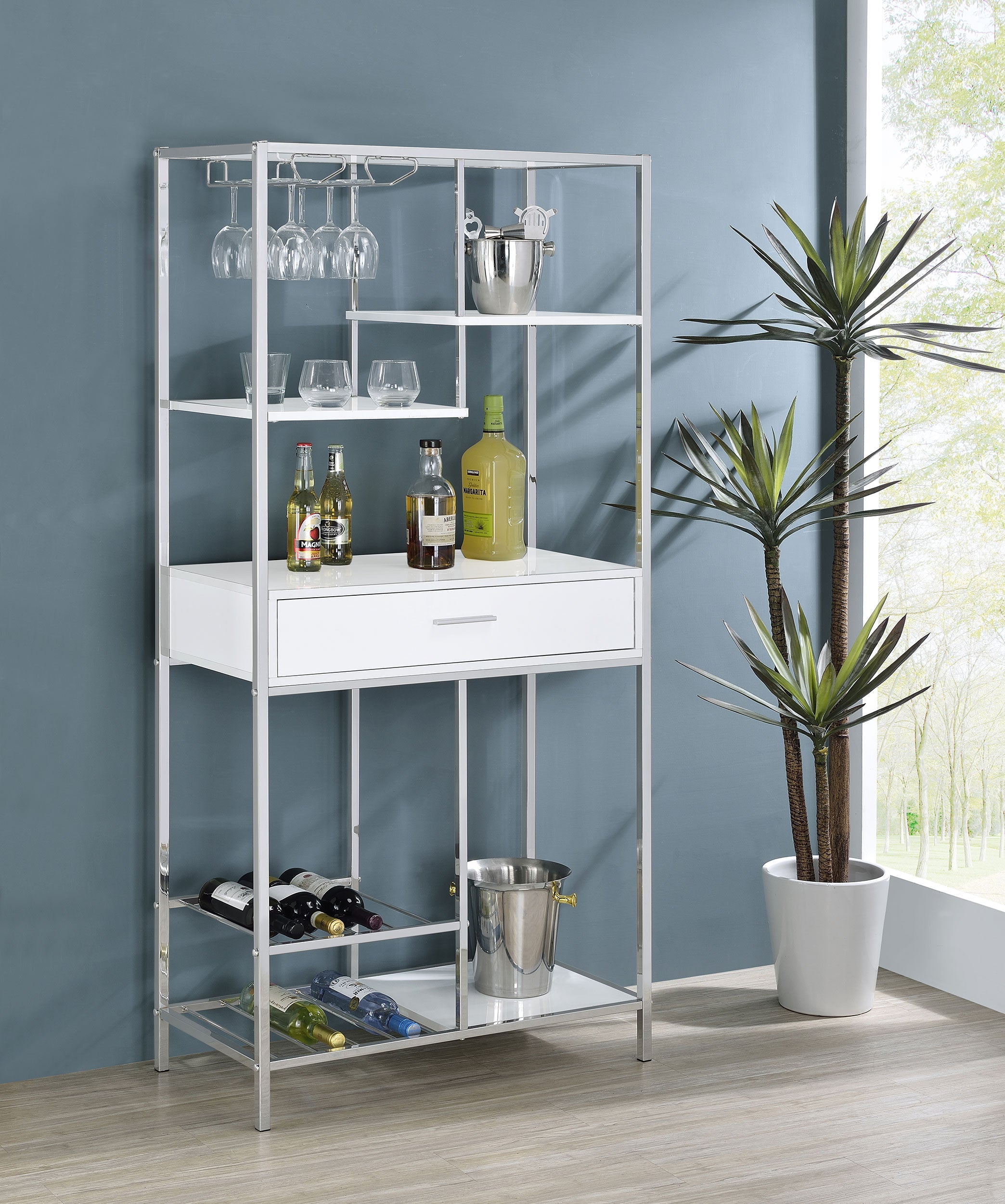 Figueroa Wine Cabinet with LED Lighting