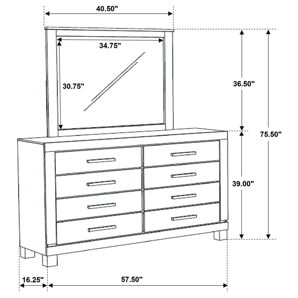 Woodmont Dresser with Mirror