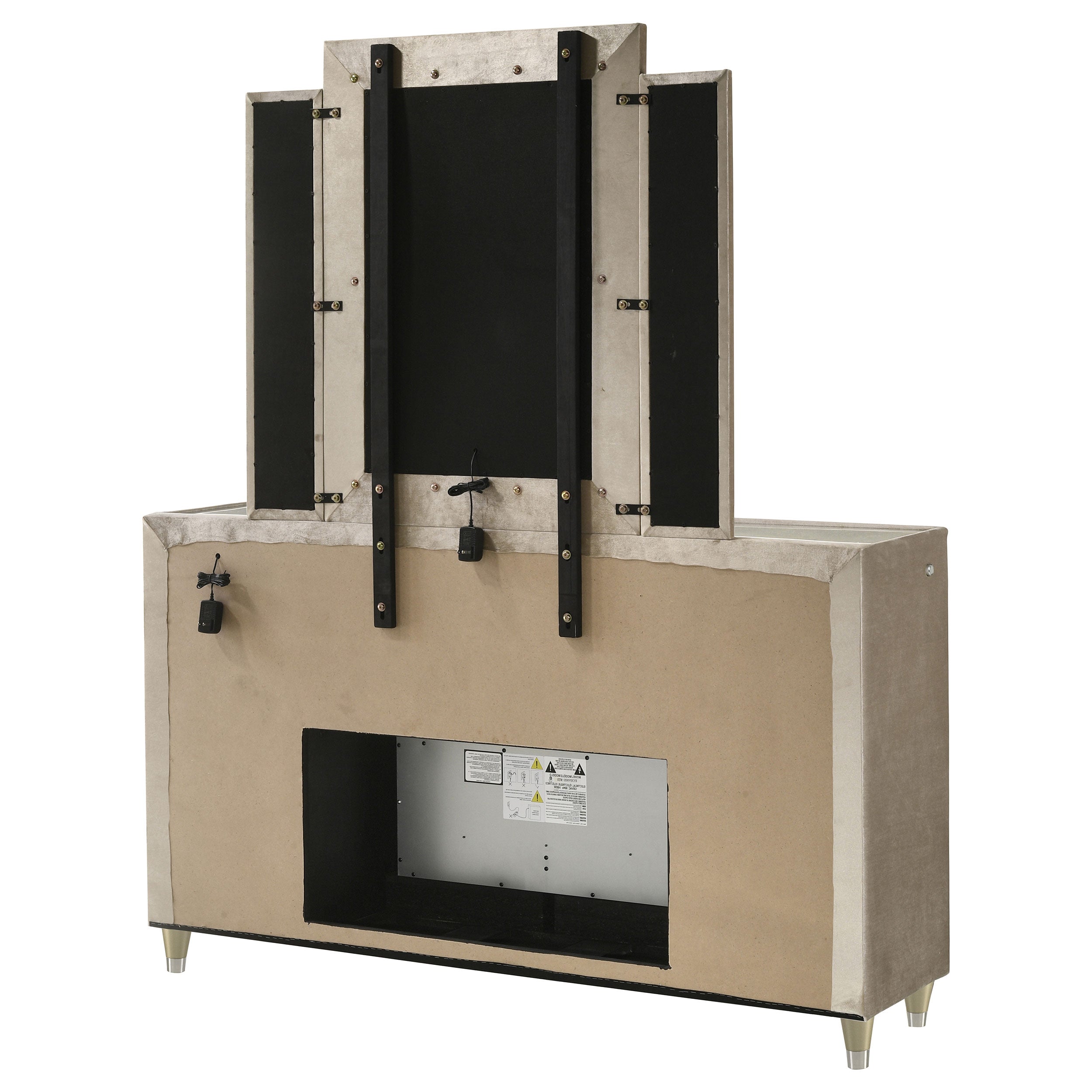 Lorient LED Dresser with LED Mirror and Flame Visualizer