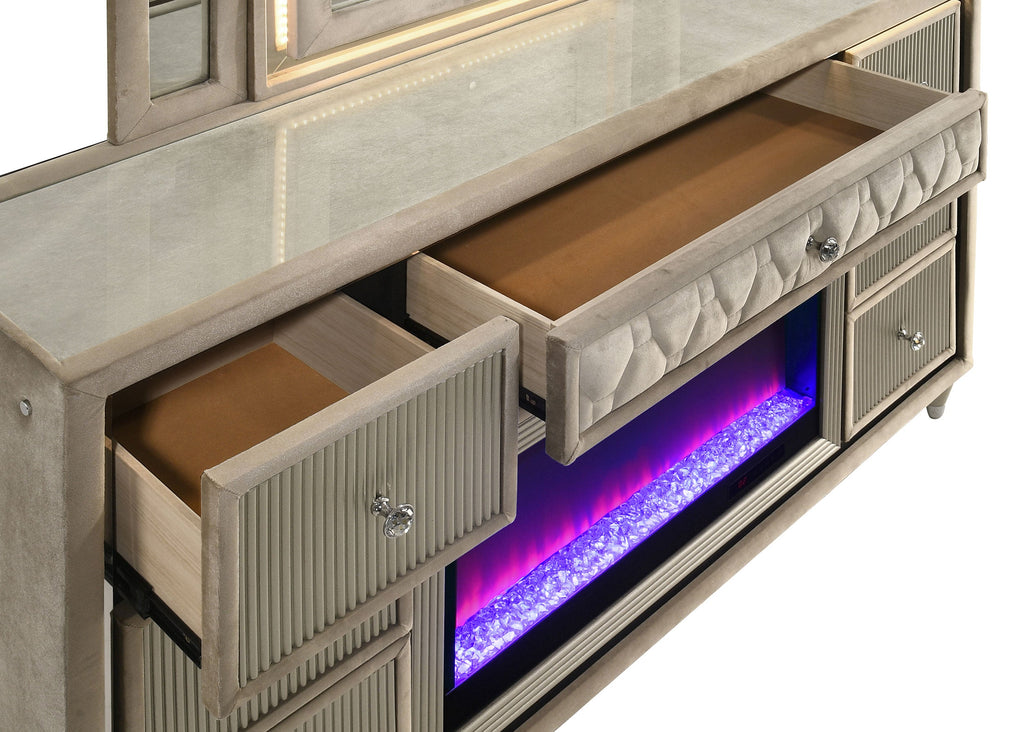 Lorient LED Dresser with Flame Visualizer