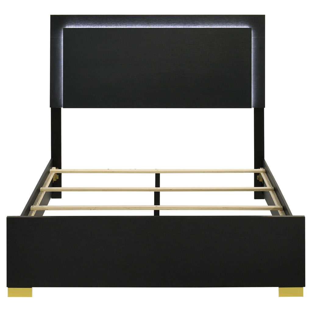 Marceline Panel Bed with LED Lighting