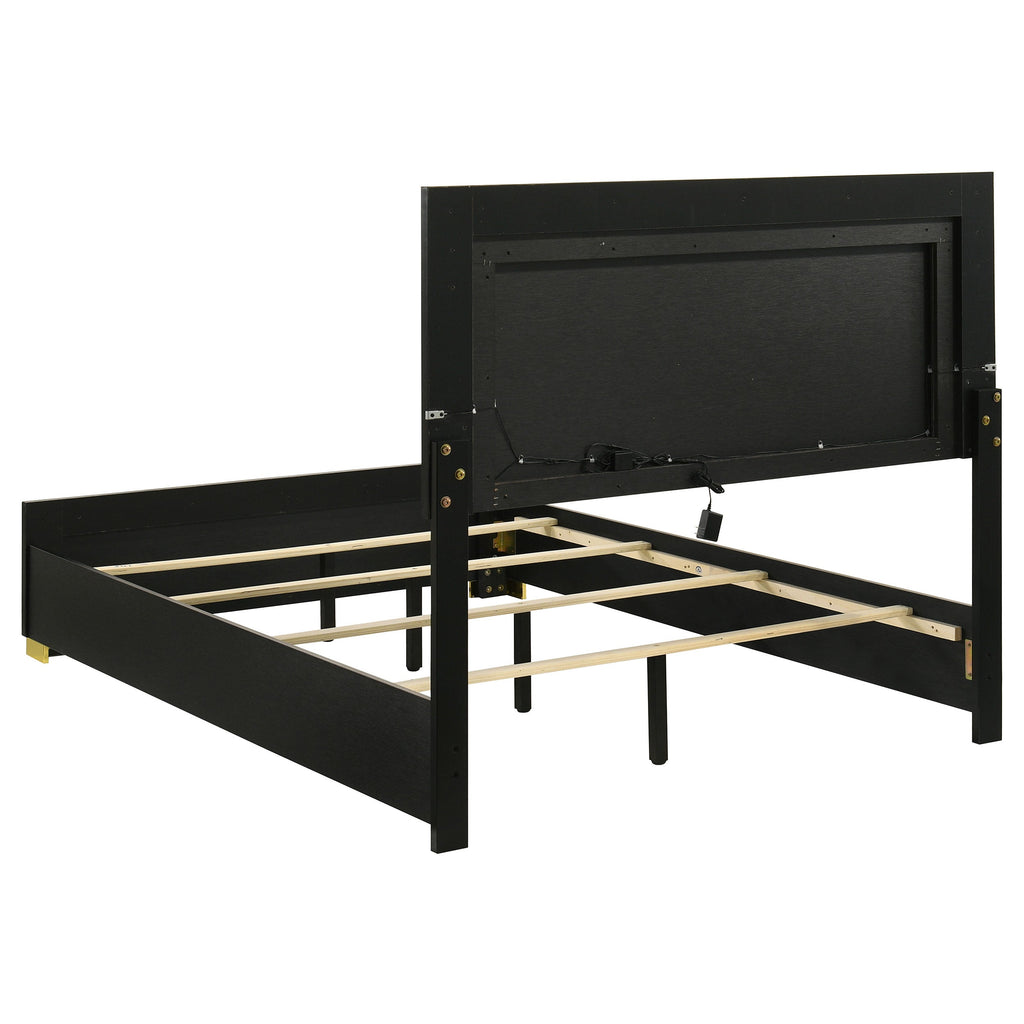 Marceline Panel Bed with LED Lighting