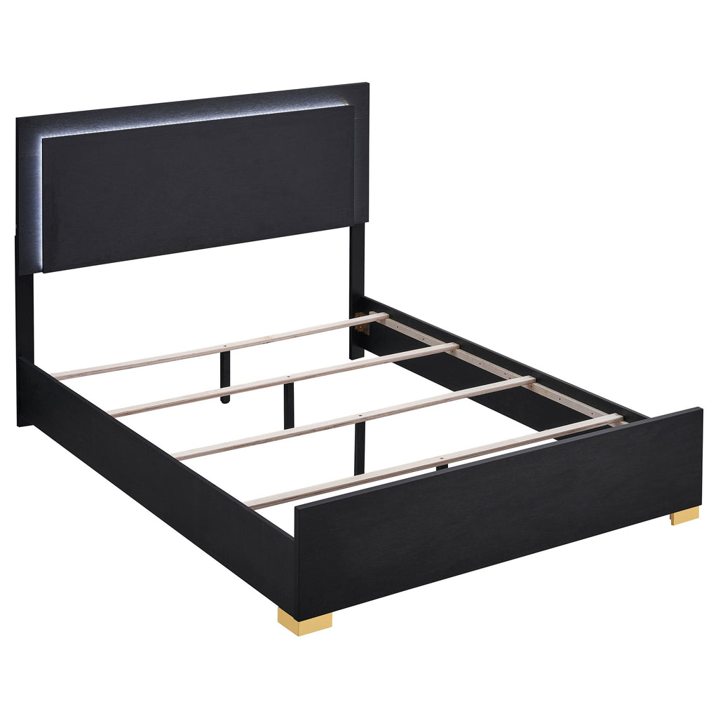Marceline Panel Bed with LED Lighting