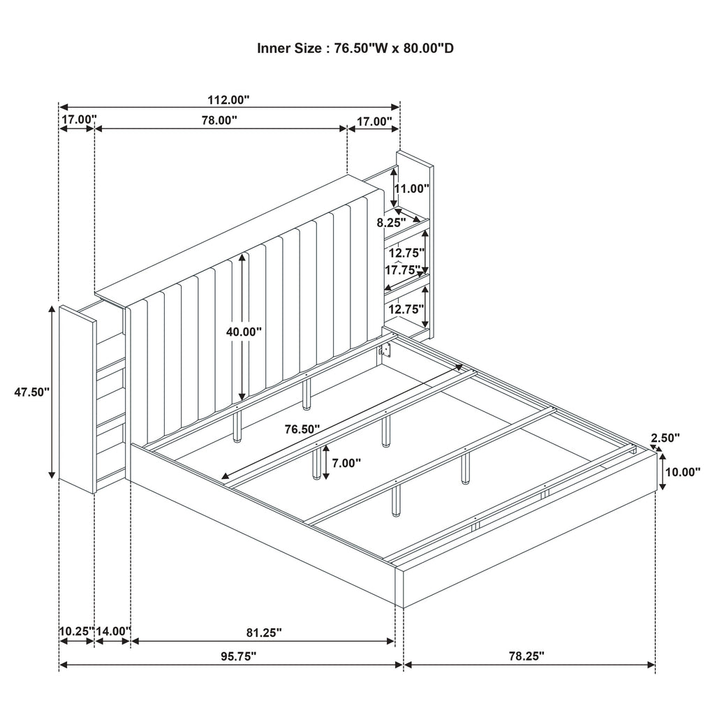 Arielle Bookcase Bed