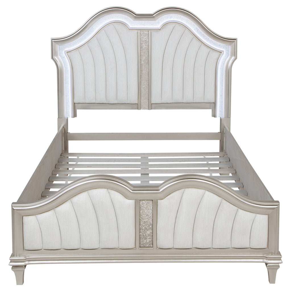 Evangeline Panel Bed with LED Lighting