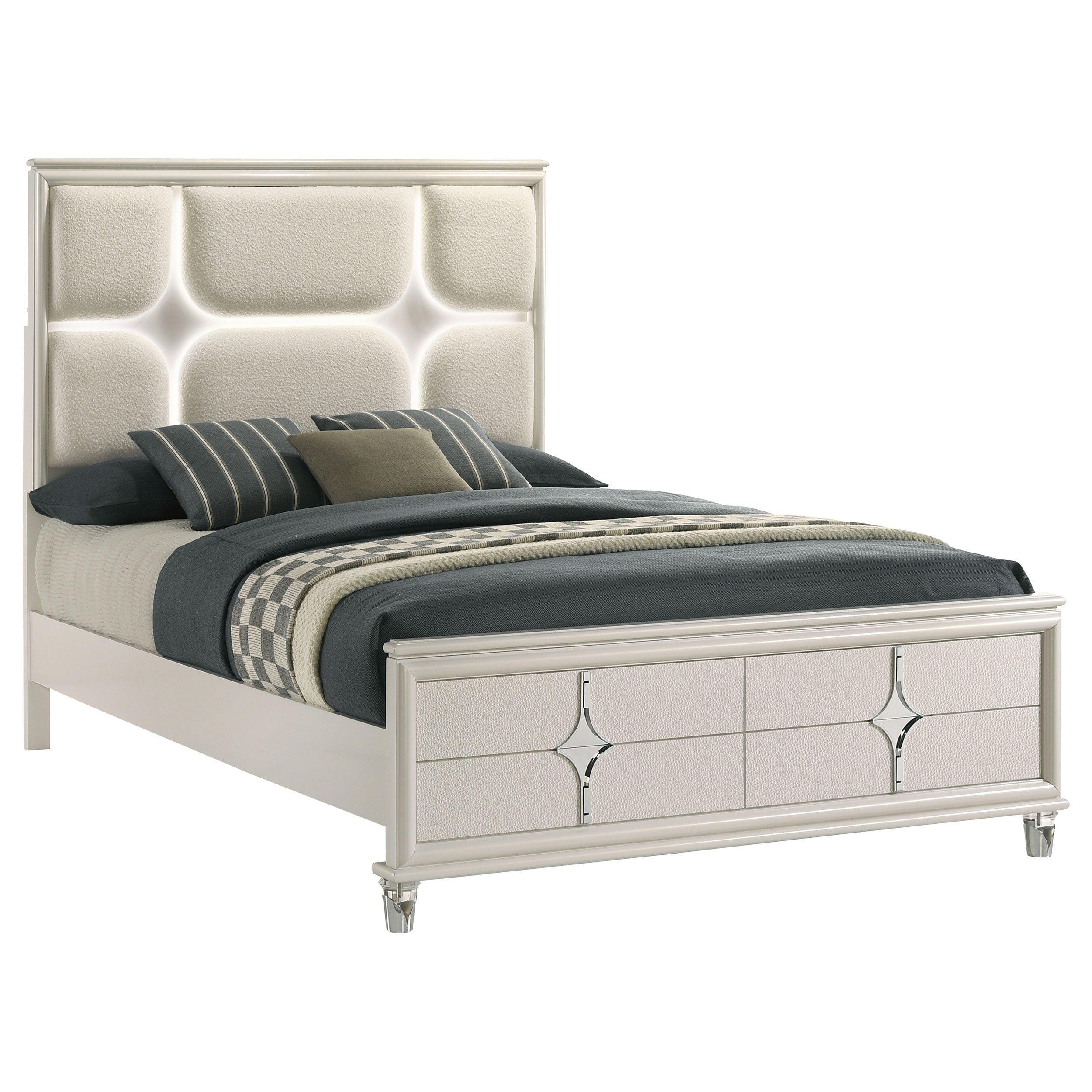 Olivia Panel Bed with LED Lighting