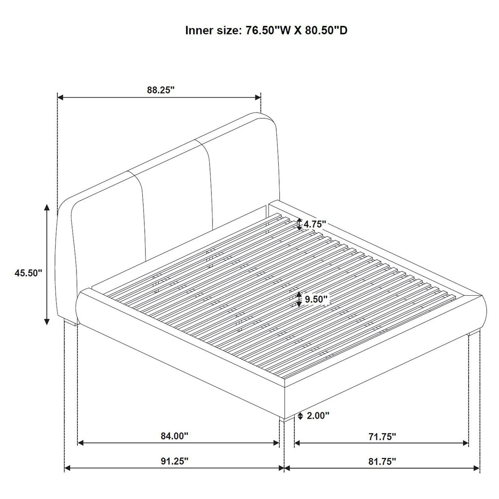 Mokena Panel Platform Bed