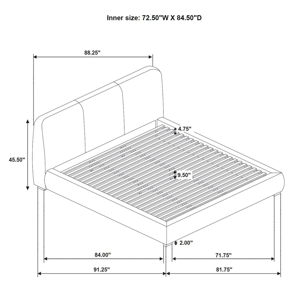 Mokena Panel Platform Bed