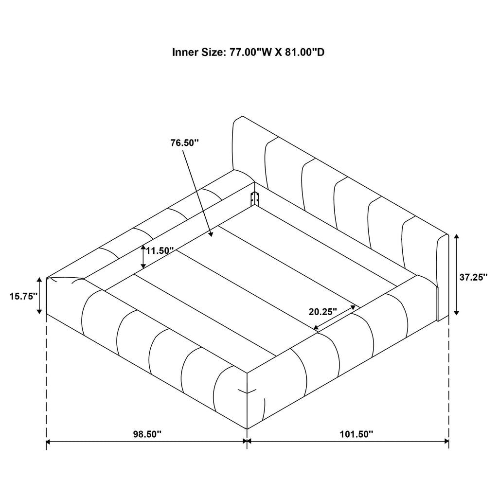 Wilshire Panel Platform Bed