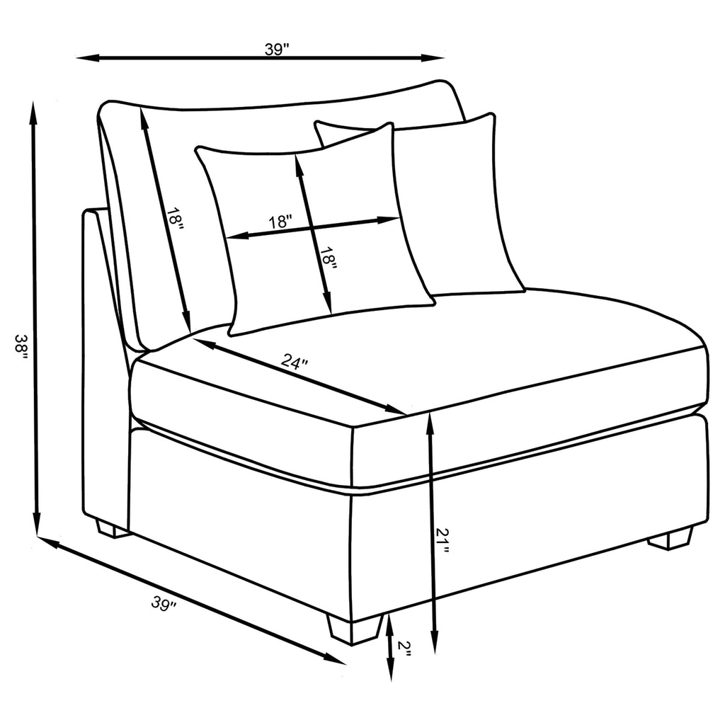 Cambria Armless Chair