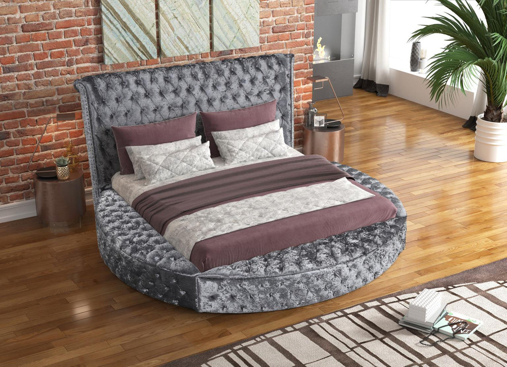 Cape May - Bed, Upholstered, Storage, Crushed Velvet