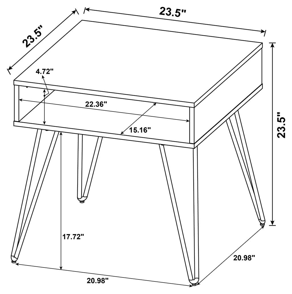 Fanning End Table