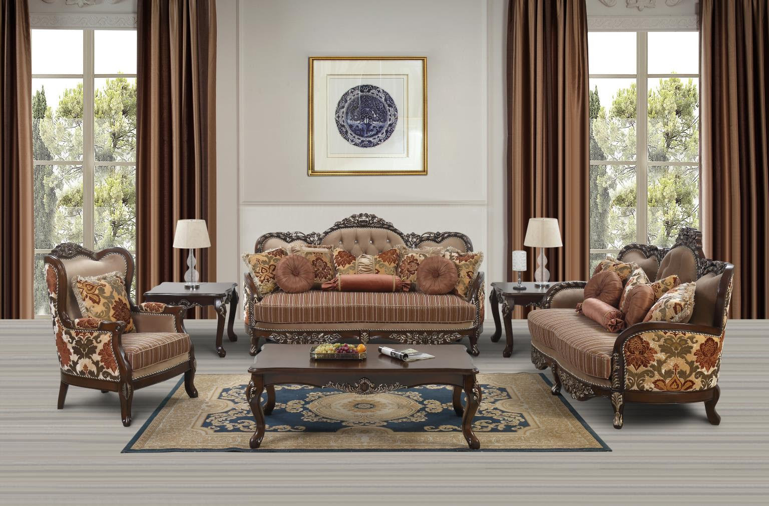 Sage Traditional Sofa & Loveseat