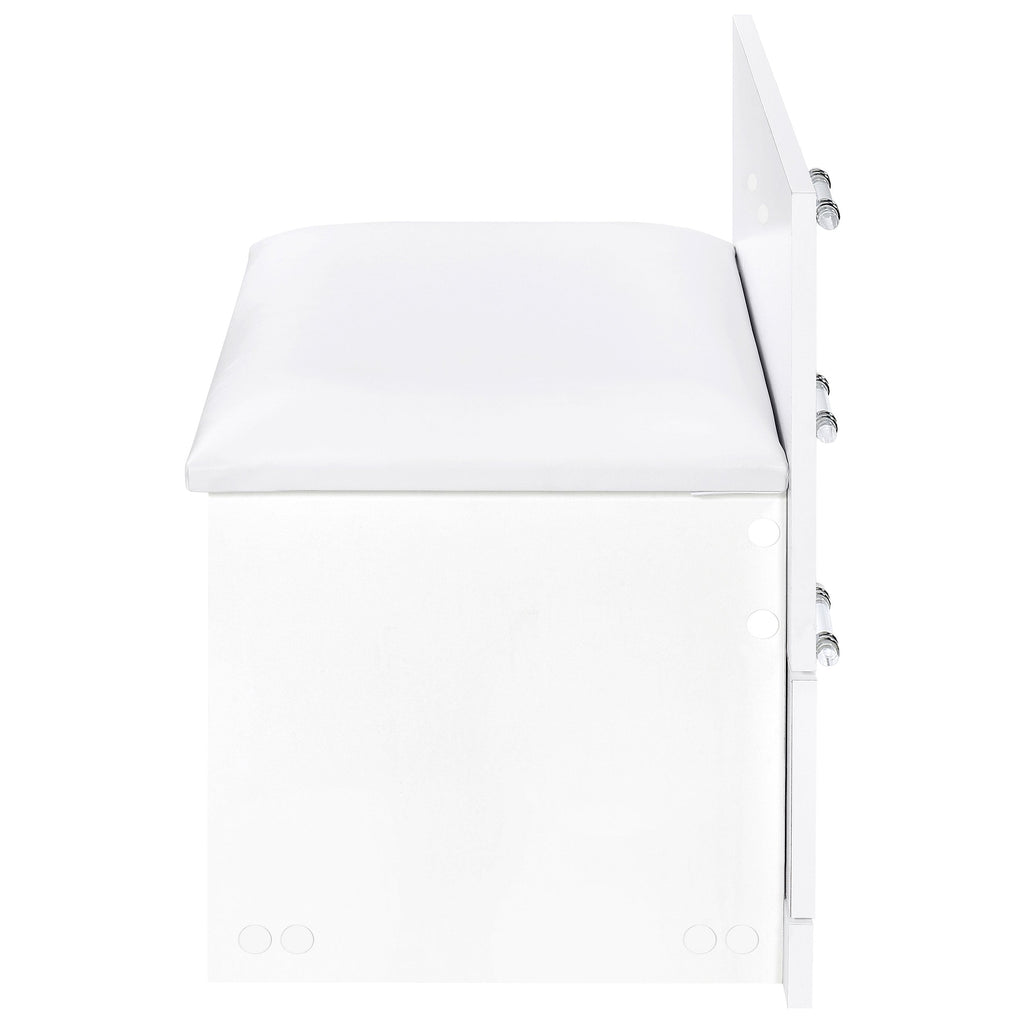 Danbury Makeup Vanity Table with LED Mirror and Stool