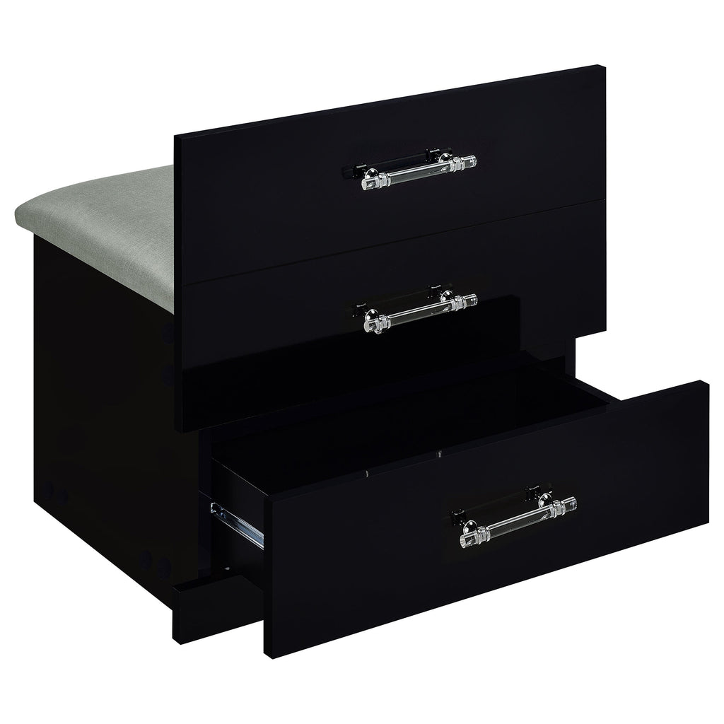 Danbury Makeup Vanity Table with LED Mirror and Stool