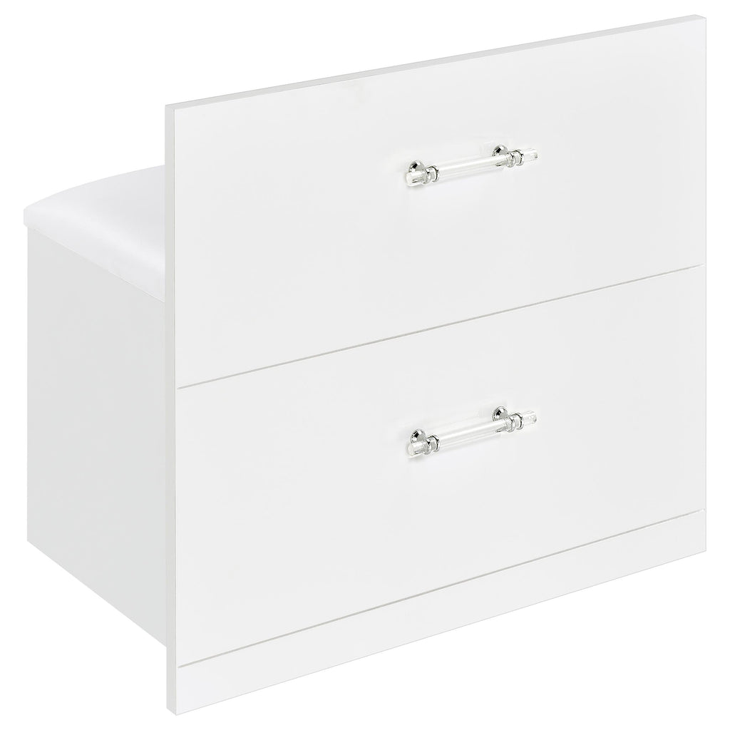 Flora Makeup Vanity Table with LED Mirror and Stool