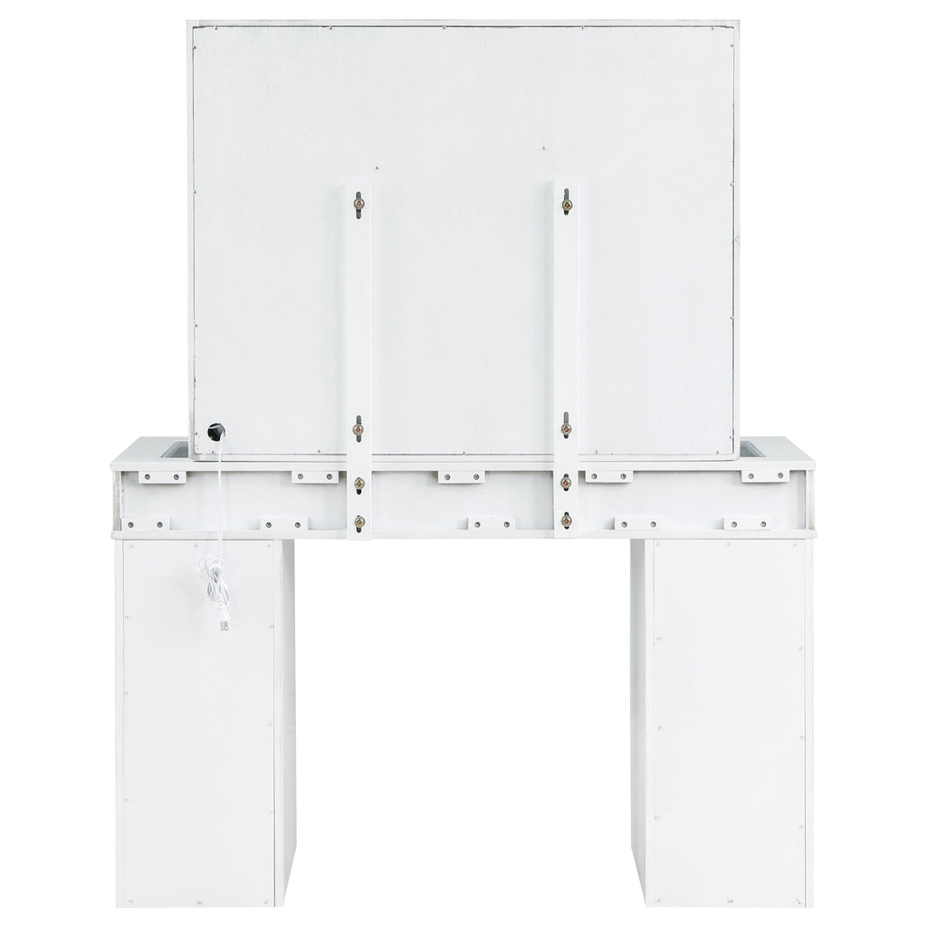 Regina Makeup Vanity Table with LED Mirror and Stool