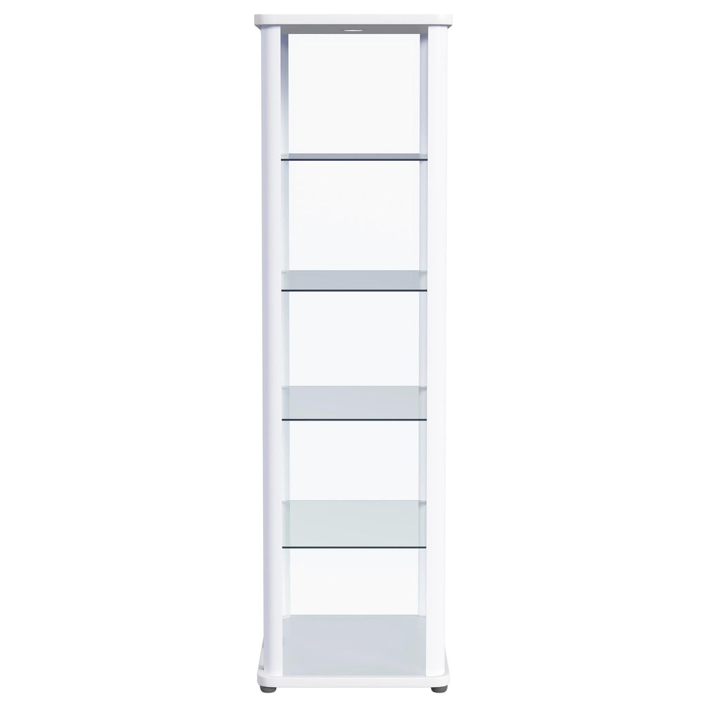 Aero Curio Cabinet with LED Lighting