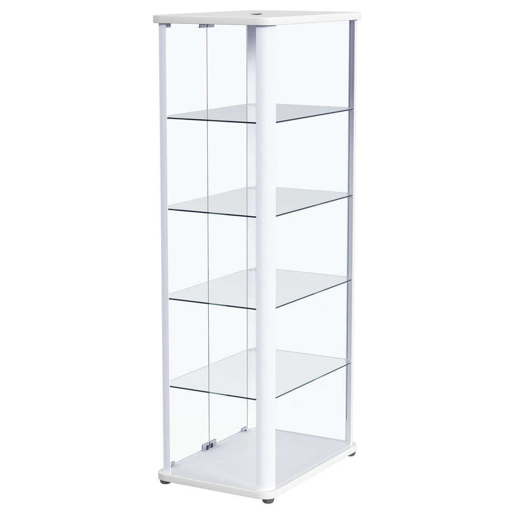 Aero Curio Cabinet with LED Lighting