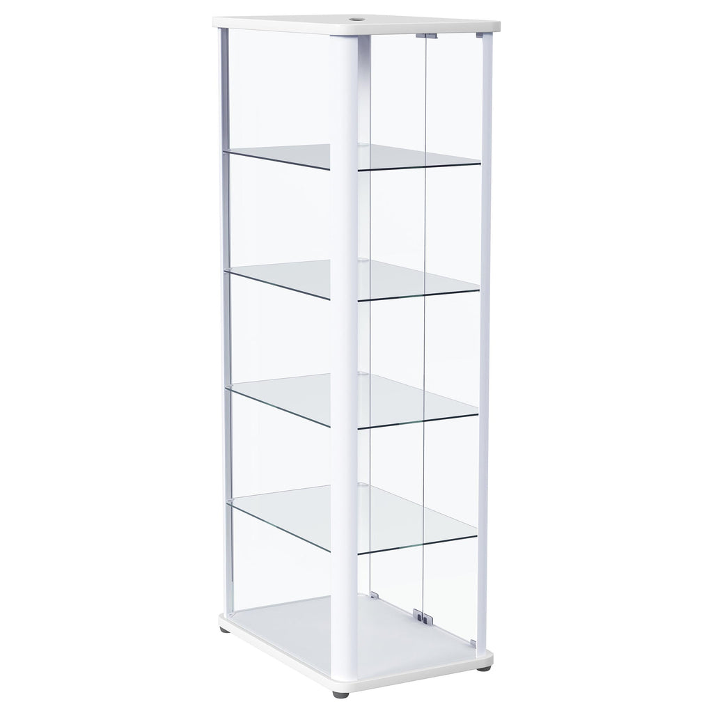 Aero Curio Cabinet with LED Lighting