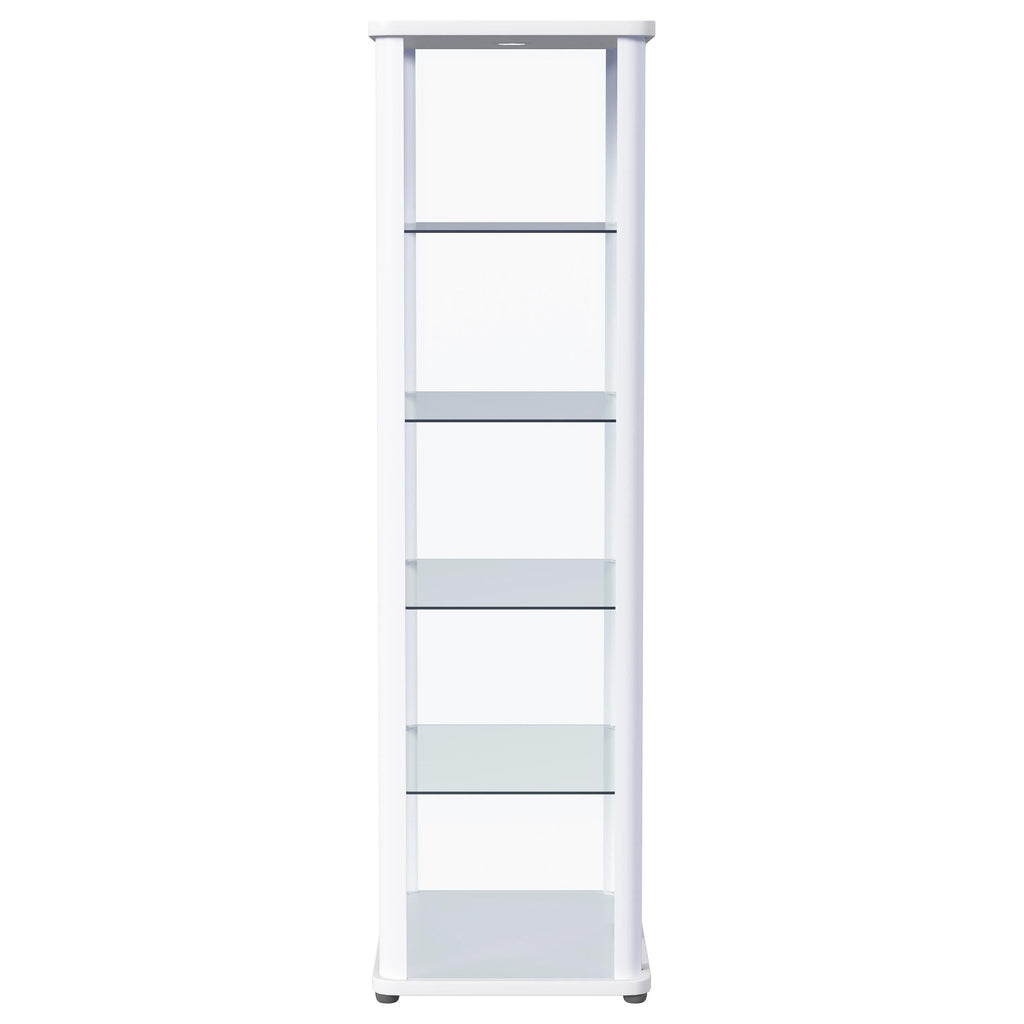 Aero Curio Cabinet with LED Lighting