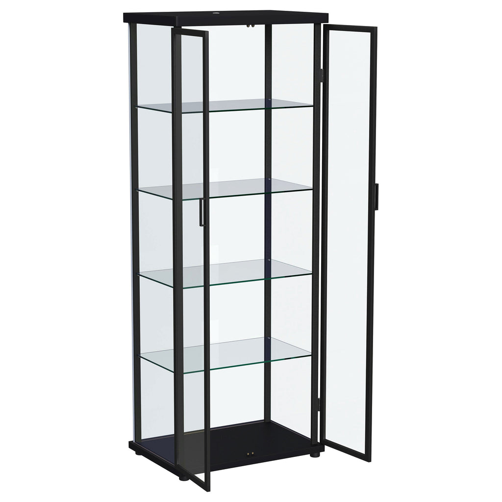 Aero Curio Cabinet with LED Lighting