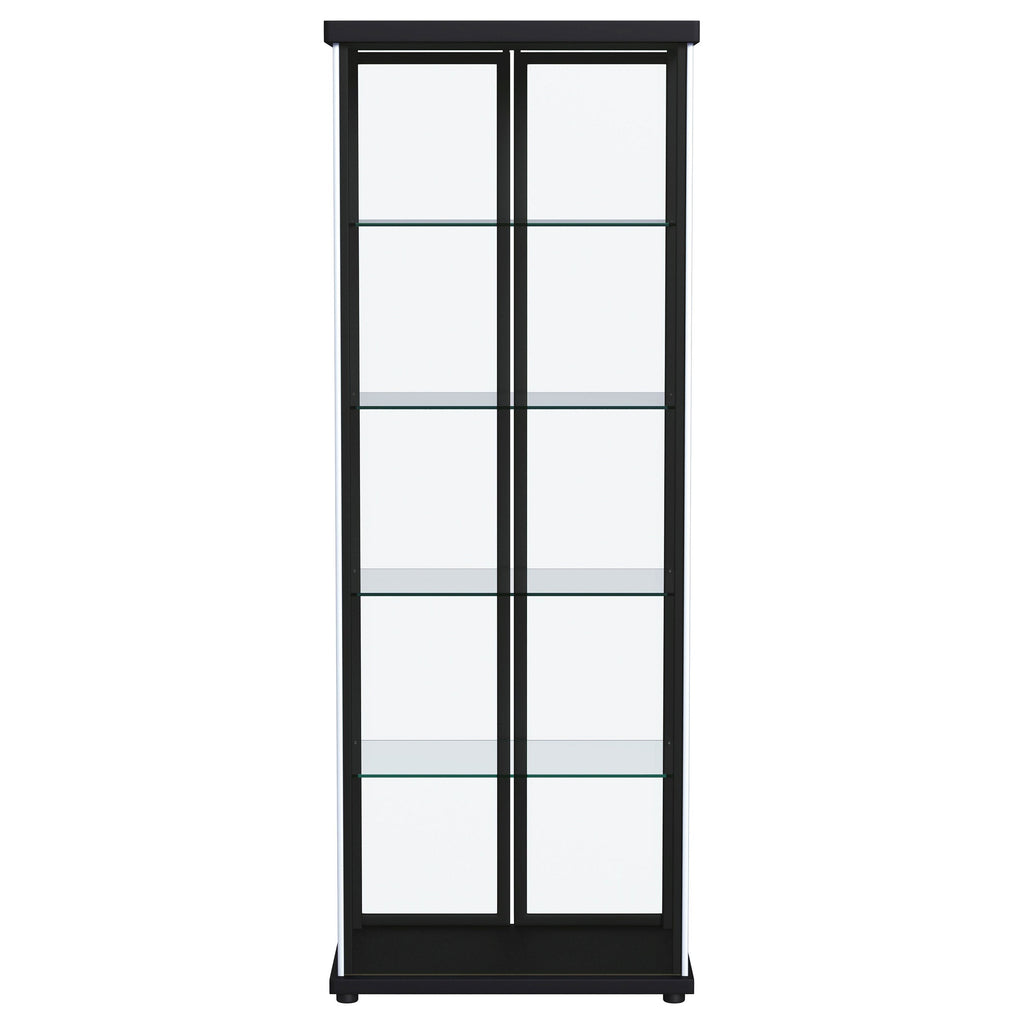 Aero Curio Cabinet with LED Lighting