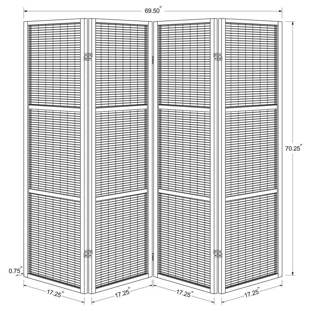 Browning Four-Panel Room Divider