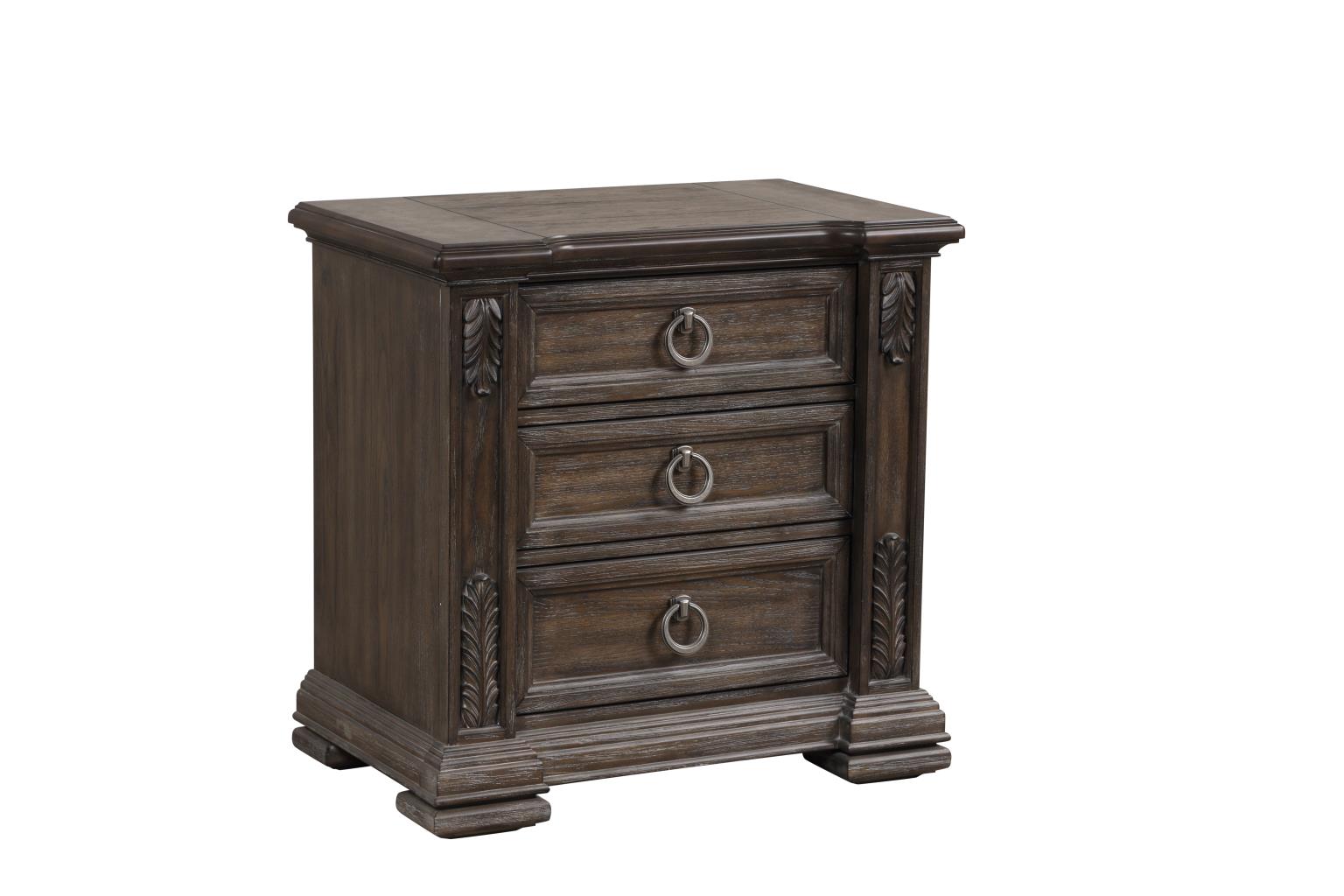 Texas Queen Bed, Dresser, Mirror & Nightstand