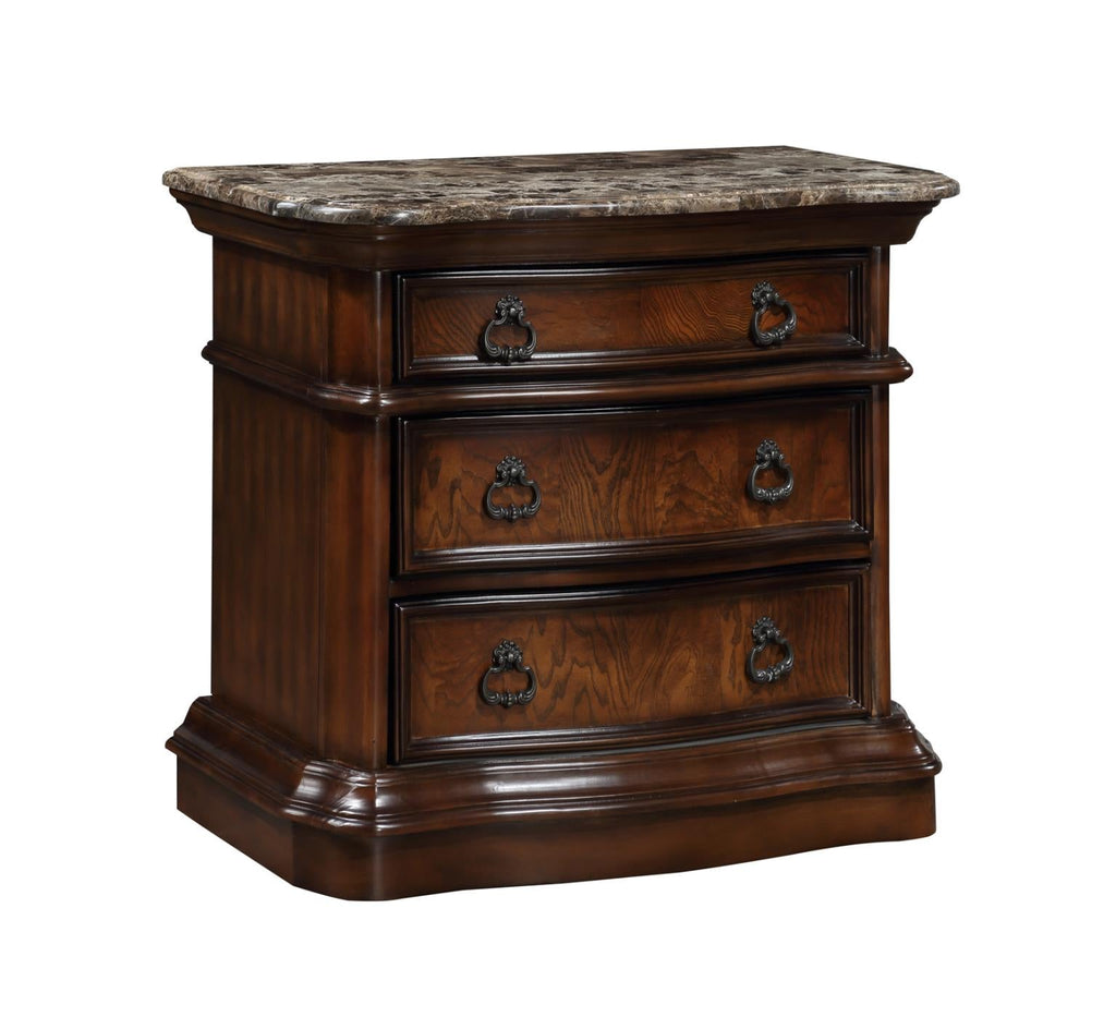 Lorenzo Queen Poster Bed, Dresser, Mirror & Nightstand