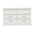 Lucida 6 Drawer Dresser in White 2039W-5