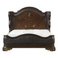 Royal Highlands King Upholstered Panel Bed in Rich Cherry 1603K-1EK