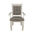 Bevelle Arm Chair in Silver (Set of 2)