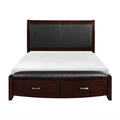 Lyric King Sleigh Storage Bed in Dark Espresso 1737KNC-1EK