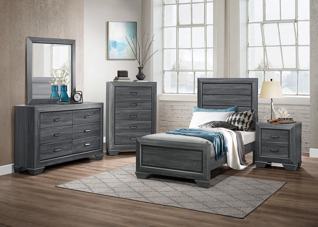 Beechnut Twin Bed in Gray