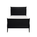 Mayville Twin Sleigh Bed in Black