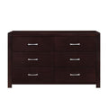 Edina 6 Drawer Dresser in Espresso-Hinted Cherry 2145-5