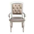 Orsina Arm Chair in Silver (Set of 2)