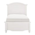 Meghan Twin Panel Bed in White 2058WHT-1*