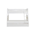 Galen Twin/Full Bunk Bed w/ Storage Boxes in White B2053TFW-1*T