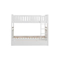 Galen Twin/Twin Bunk Bed w/ Twin Trundle in White B2053W-1*R