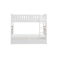 Galen Twin/Twin Bunk Bed w/ Storage Boxes in White B2053W-1*T