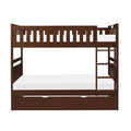 Rowe Twin/Twin Bunk Bed w/ Twin Trundle Bed in Dark Cherry B2013DC-1*R