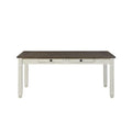 Granby Dining Table in White & Brown 5627NW-72