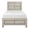 Quinby Twin Panel Bed in Light Brown 1525T-1