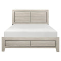 Quinby Full Panel Bed in Light Brown 1525F-1