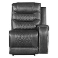 Putnam Power Right Side Reclining Chair with USB Port in Gray 9405GY-RRPW