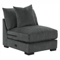 Worchester Armless Chair in Gray 9857DG-AC